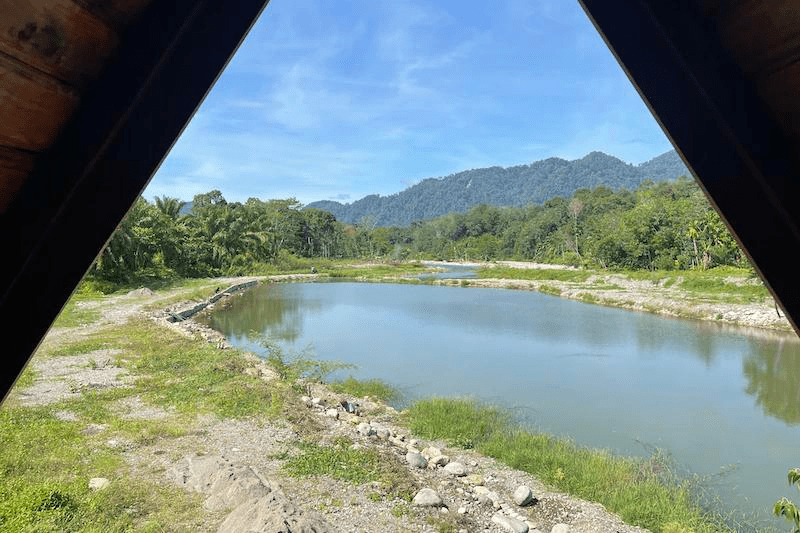 Aussicht vom Bungalow